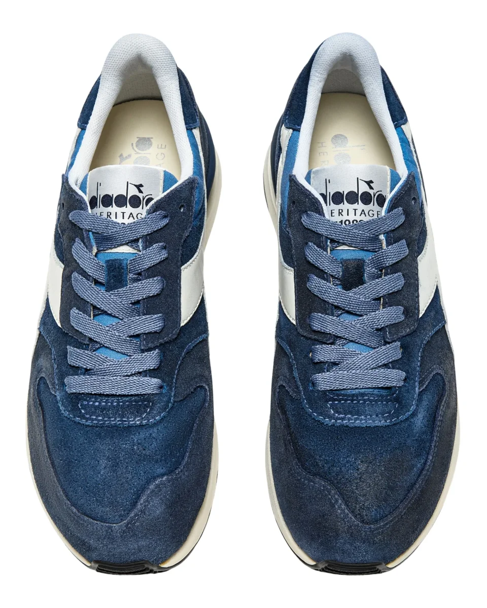 Diadora Heritage Sneaker Casual Tomaia In Suede Blu Uomo - immagine 8