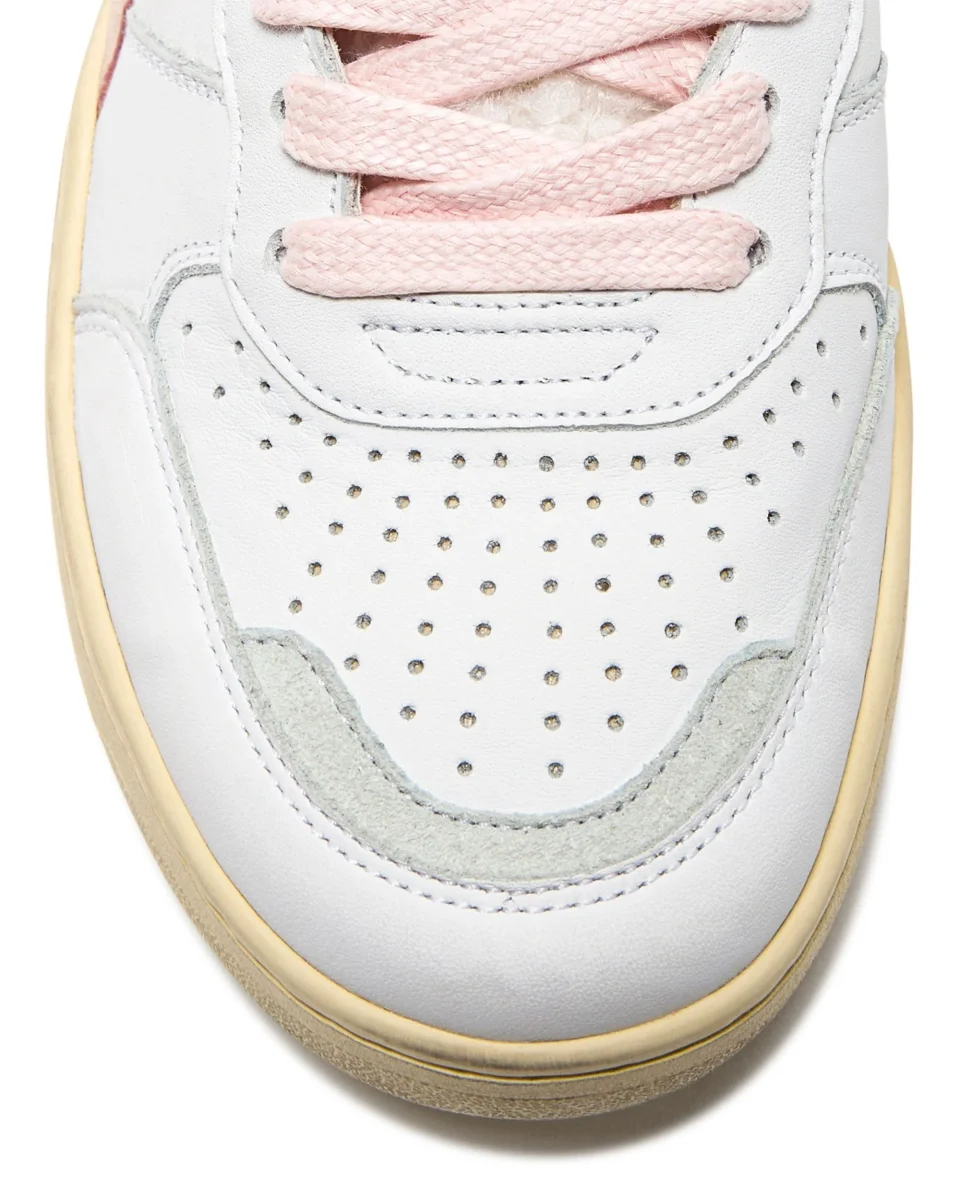 Diadora Heritage Pelle Premium Stone Wash Ceratura Naturale Rosa Donna - immagine 7