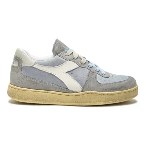 Diadora Heritage Pelle Premium Stone Wash Ceratura Naturale Azzurro Unisex