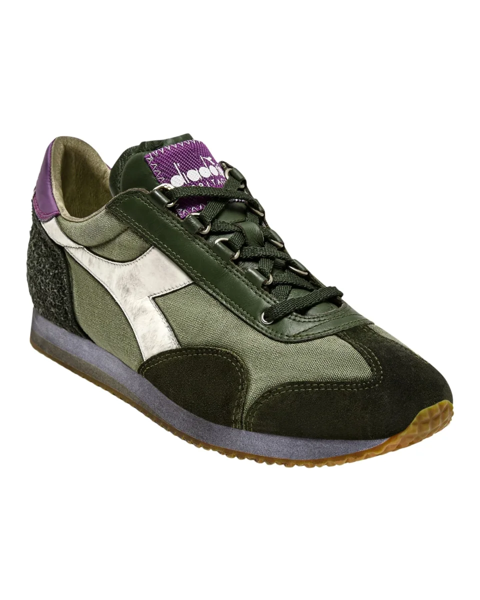 Diadora Heritage Sneaker Equipe Dirty Sw Evo Verde Uomo - immagine 3