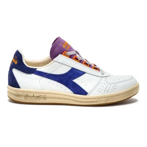 Diadora Heritage Pelle Premium Stone Wash Ceratura Naturale Bianco Unisex