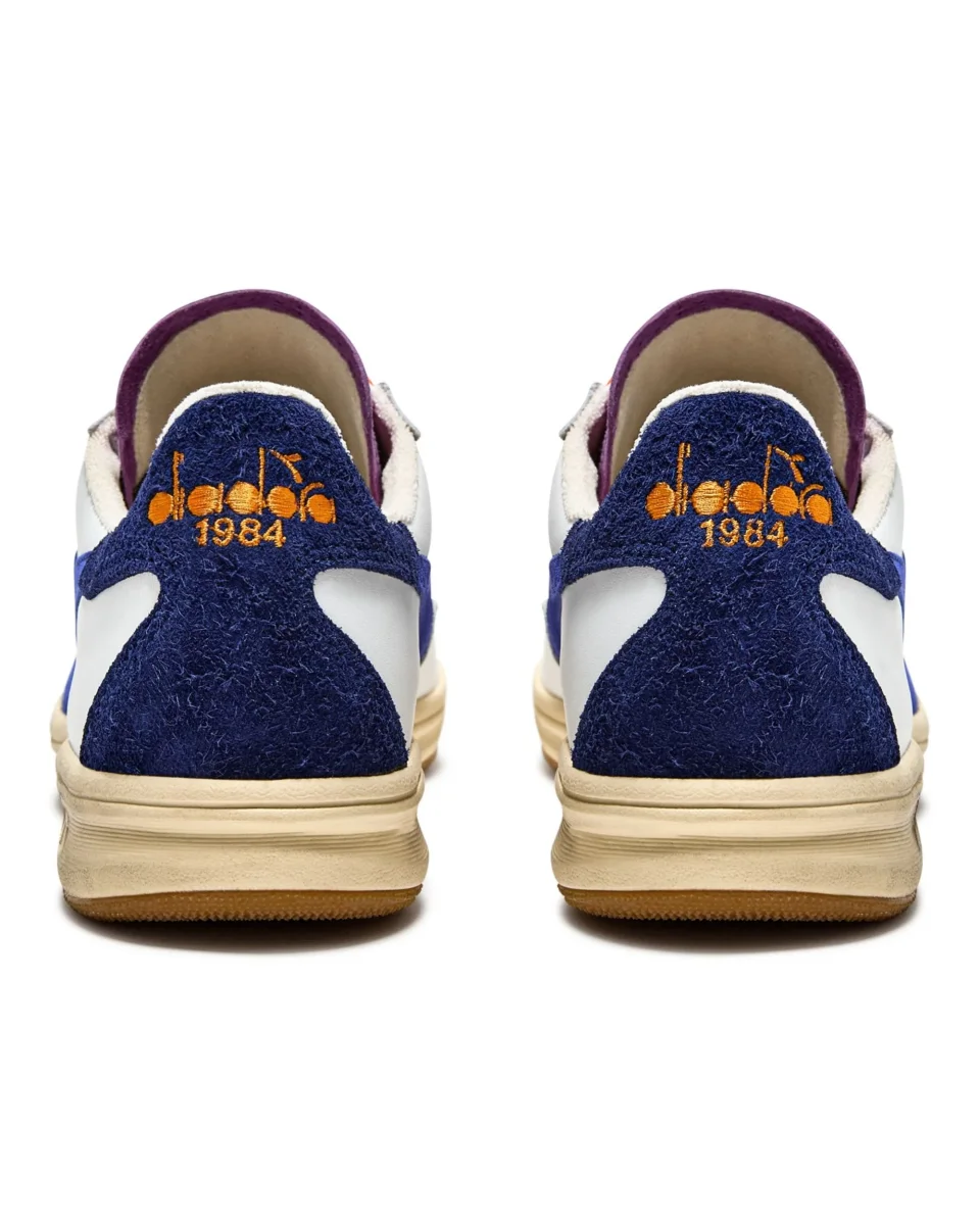 Diadora Heritage Pelle Premium Stone Wash Ceratura Naturale Bianco Unisex - immagine 5