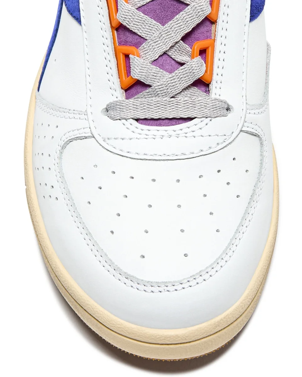 Diadora Heritage Pelle Premium Stone Wash Ceratura Naturale Bianco Unisex - immagine 7