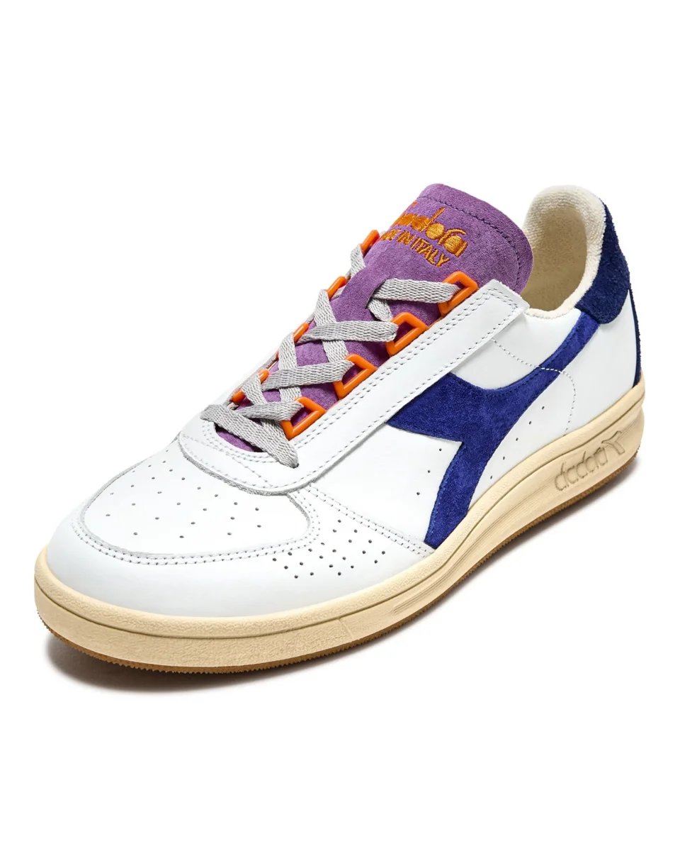 Diadora Heritage Pelle Premium Stone Wash Ceratura Naturale Bianco Unisex - immagine 8