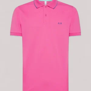 POLO UOMO STRETCH FUXIA - POLO SMALL STRIPES O A34113 20