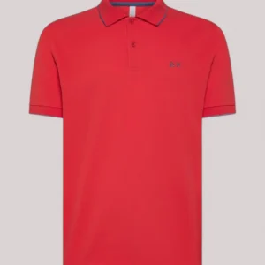 POLO UOMO STRETCH ROSSO