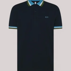 POLO UOMO MULTICOLOR NAVY BLUE