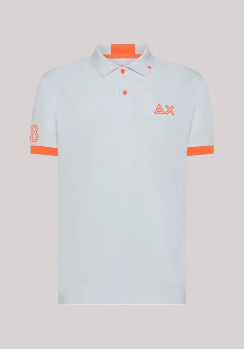 POLO UOMO FLUO BIANCO