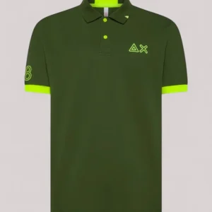 POLO UOMO FLUO VERDE SCURO