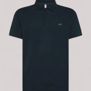 POLO UOMO MISTO LINO NAVY BLUE