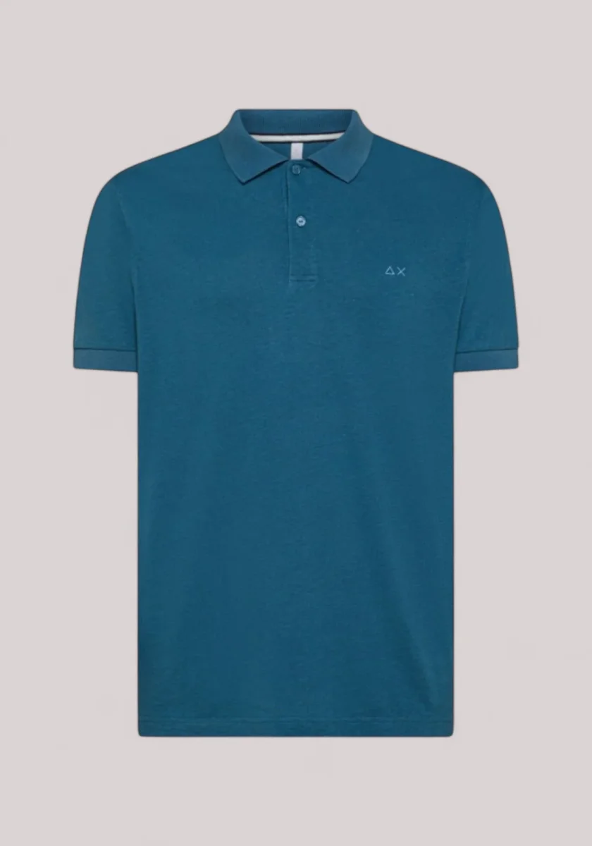 POLO UOMO MISTO LINO AVIO SCURO