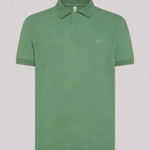 POLO UOMO MISTO LINO VERDE SALVIA