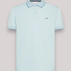 POLO UOMO SMALL STRIPE AZZURRO