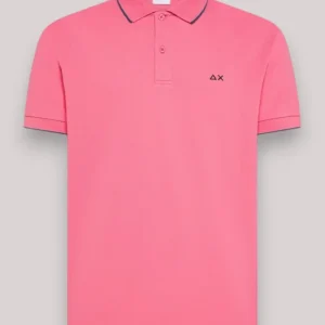 POLO UOMO SMALL STRIPE FUXIA