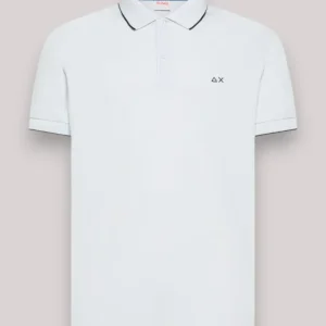 POLO UOMO SMALL STRIPE BIANCO