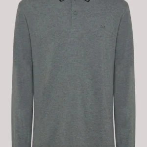 POLO UOMO SMALL STRIPES EL GRIGIO MEDIO