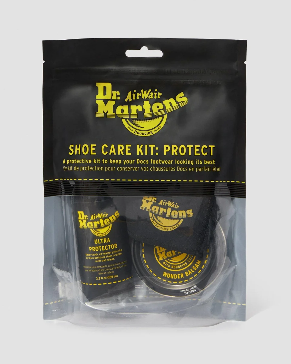 Dr. Martens Kit Cura Scarpe Set Protect Cera+Spray+Panno AC773000 - immagine 3