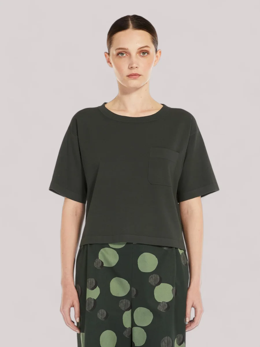 T-SHIRT DONNA VERDE SCURO - immagine 3