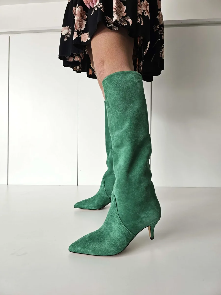 Stivali Agua camoscio verde prato - immagine 6