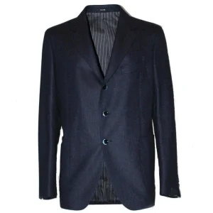 GIACCA UOMO REGULAR FIT IN LANA E  CASHMERE - BLU  AN45001AE