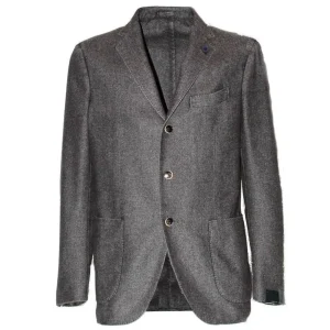 GIACCA UOMO PULL JACKET IN MISTO LANA VERGINE - GRIGIO  AP300AV97