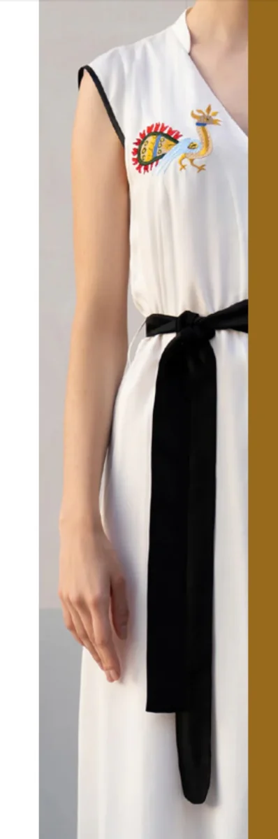 Abito bianco estivo PEACOCK - immagine 6