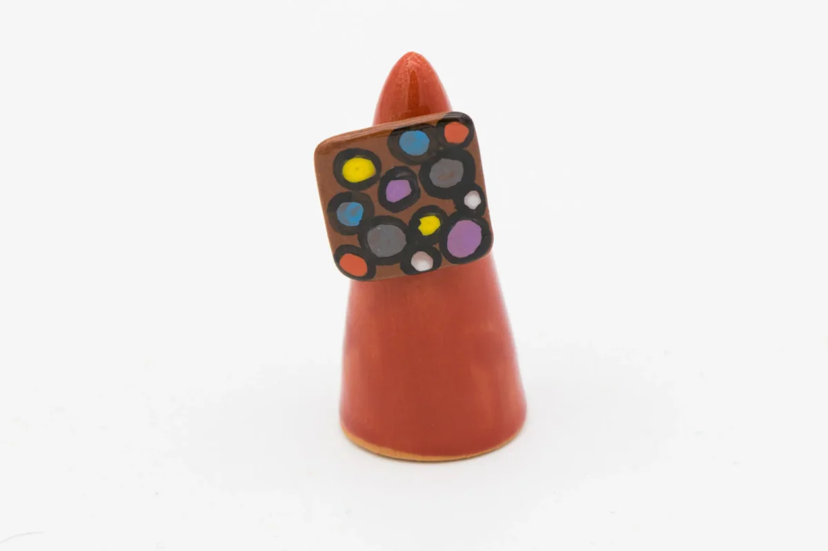 Anello in ceramica QUADRATO