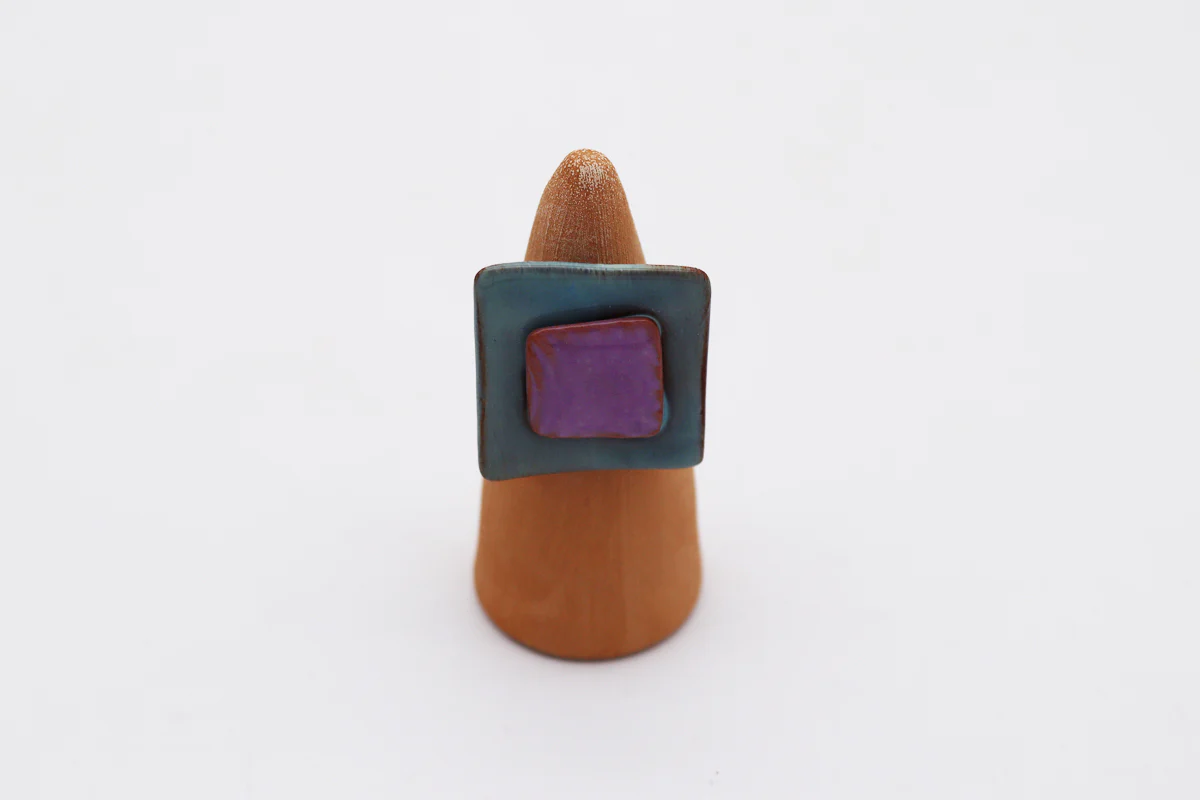Anello in ceramica QUADRATO 2