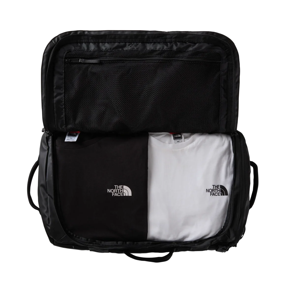 The North Face Borsone Zaino Duffel Base Camp Voyager 32L in Poliestere Nero Grigio Asfalto - immagine 5