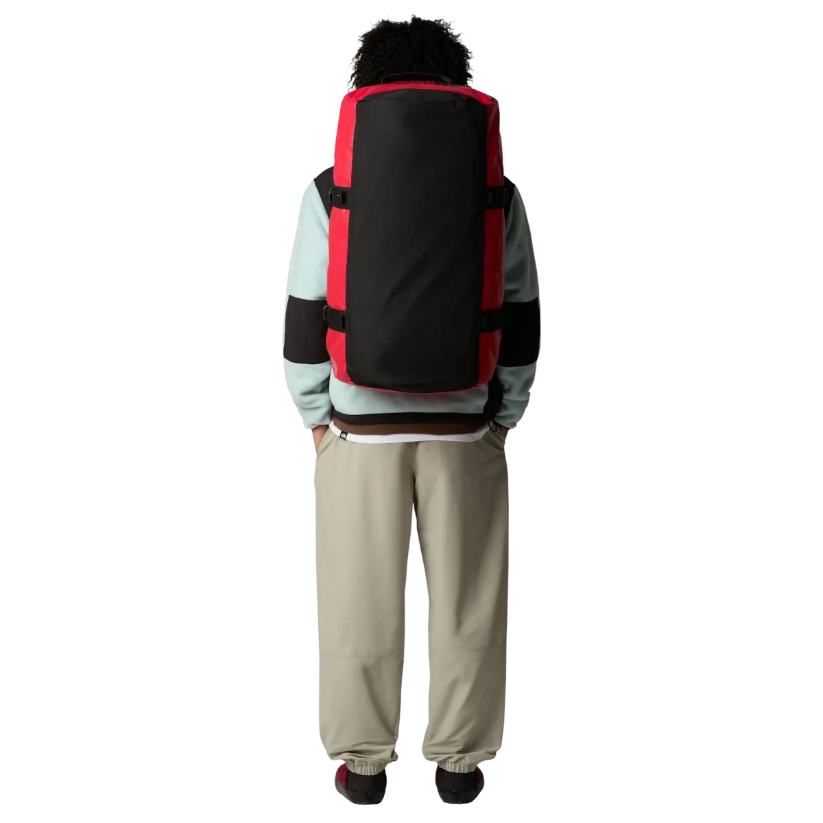 The North Face Borsone idrorepellente zaino Duffel Base Camp Voyager 71 litri M Rosso - immagine 5