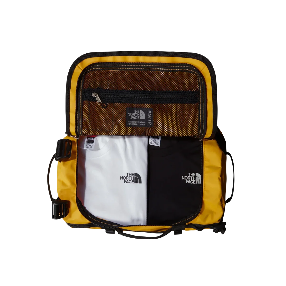 The North Face Borsone idrorepellente Zaino Duffel Base Camp Voyager 31 litri XS Giallo - immagine 4
