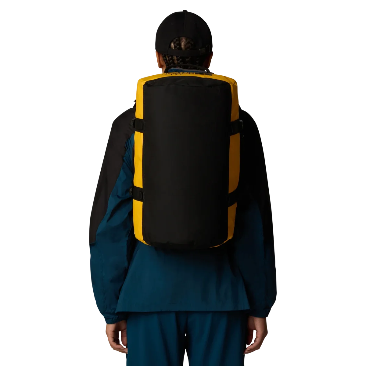 The North Face Borsone idrorepellente Zaino Duffel Base Camp Voyager 31 litri XS Giallo - immagine 6