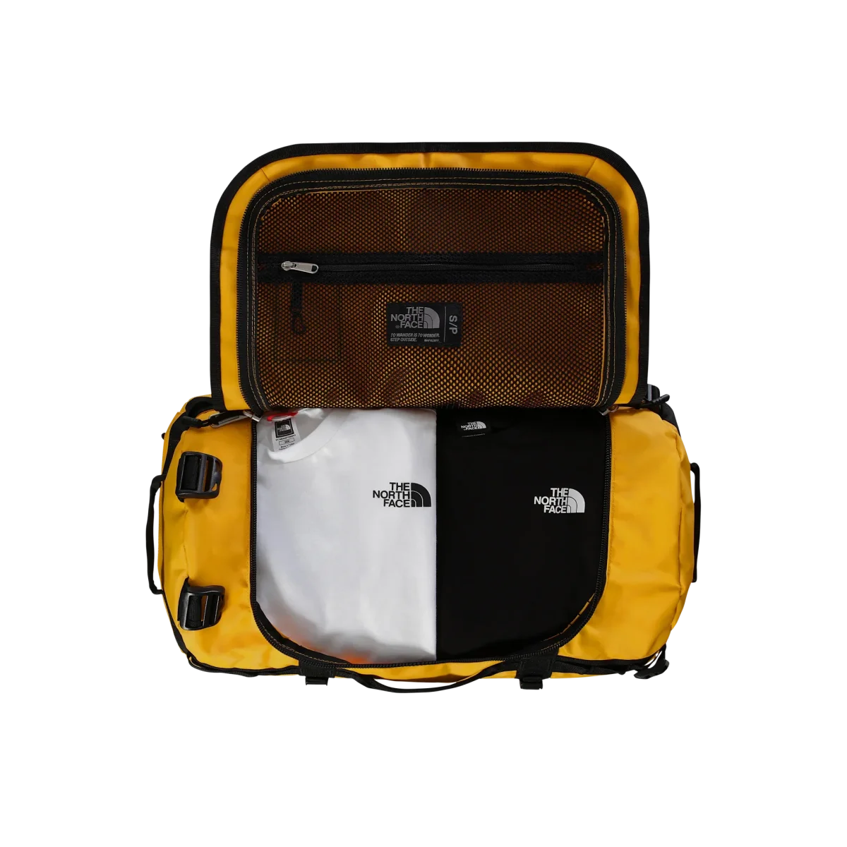 The North Face Borsone idrorepellente zaino Duffel Base Camp Voyager 50 litri S giallo - immagine 8