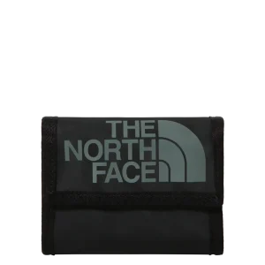 The North Face wallet portafoglio velcro 19x12 cm ecopelle NERO