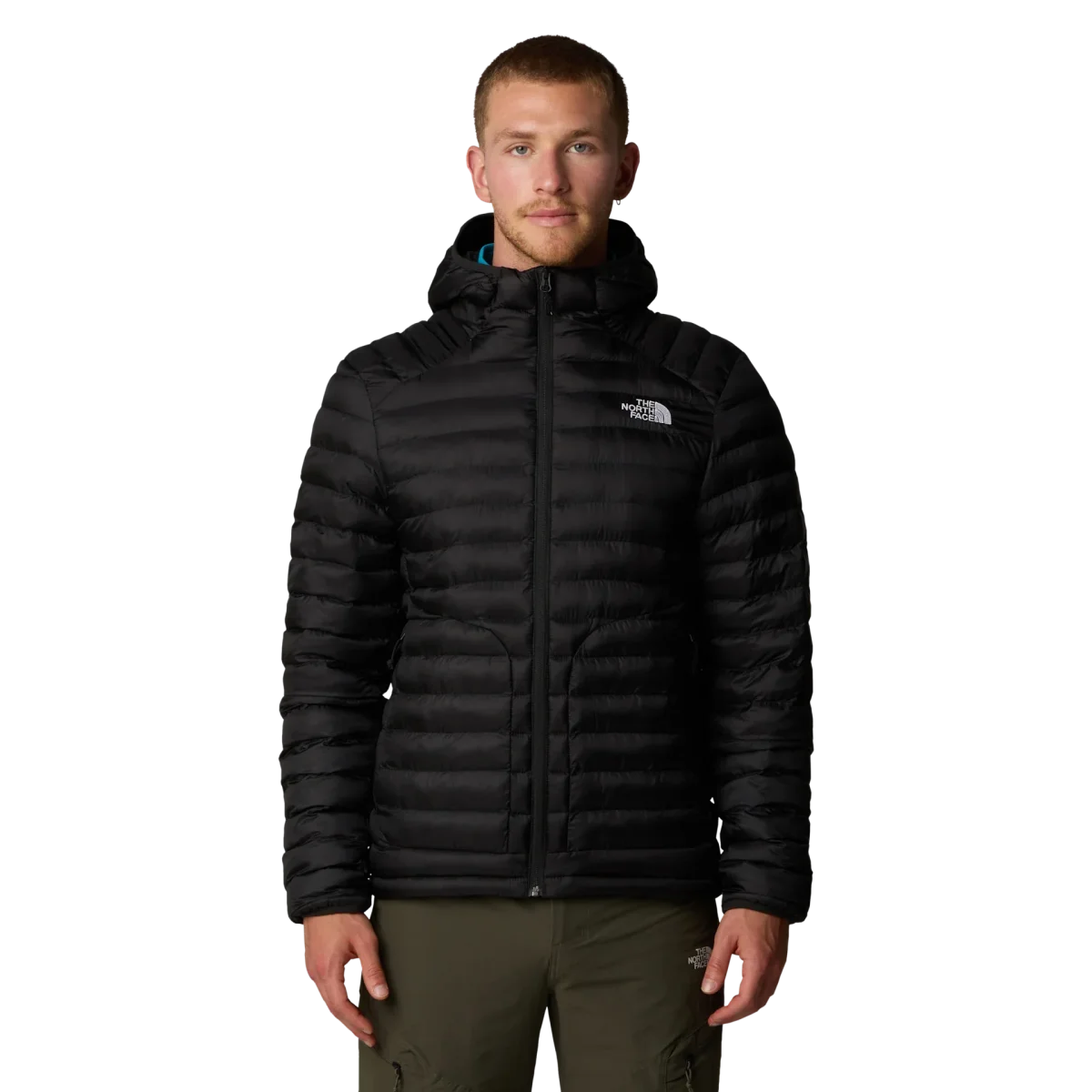 The North Face piumino giacca Huila cappuccio e imbottitura uomo NERO - immagine 4
