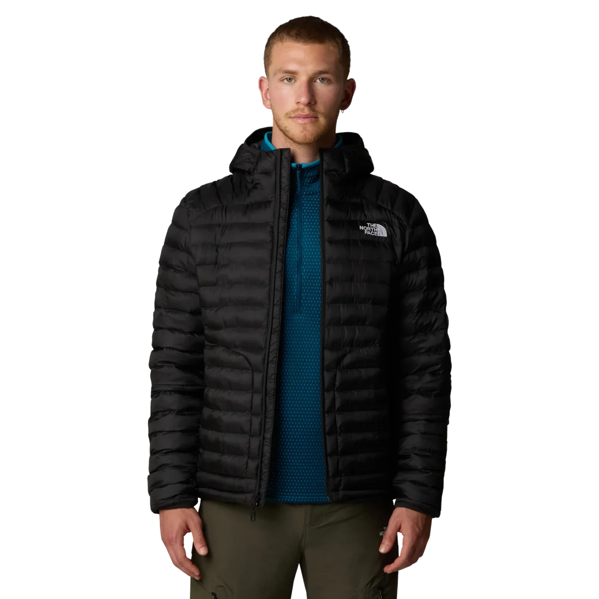 The North Face piumino giacca Huila cappuccio e imbottitura uomo NERO - immagine 7