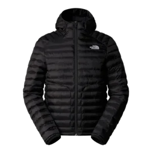 The North Face piumino giacca Huila cappuccio e imbottitura uomo NERO
