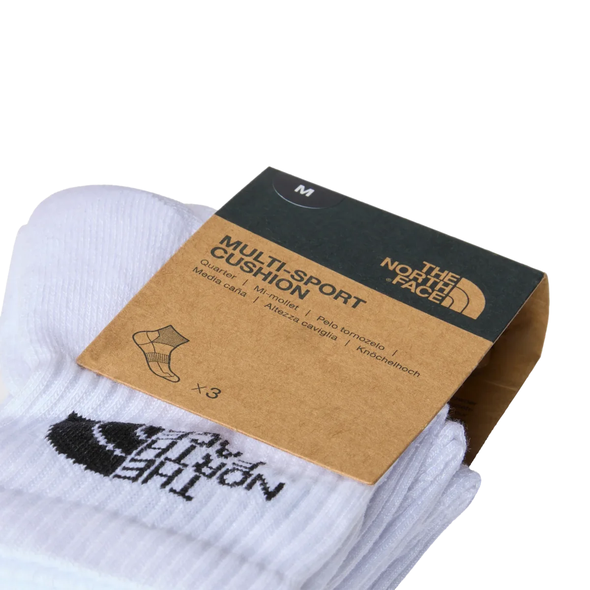 The North Face calze pack 3x bianco Multi Sport Cushion 1/4 Large - L - immagine 5