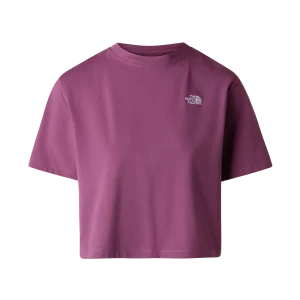 The North Face T-Shirt Donna Evolution Simple Dome Cropped Misto Cotone Viola