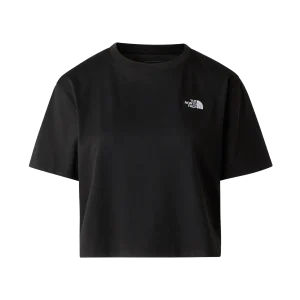 The North Face T-Shirt Donna Evolution Simple Dome Cropped Misto Cotone Nero