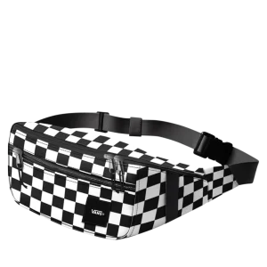 Vans Marsupio Ward Cross Body Pack 4 Litri in Poliestere Nero Bianco Unisex