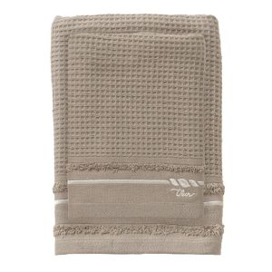 THUN Set 2 Asciugamani Country Bloom 40x60 + 60x100 cm Tinta Unita Beige B300332