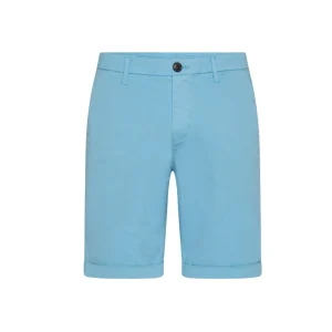 BERMUDA UOMO IN COTONE STRETCH AZZURRO - B32101 05