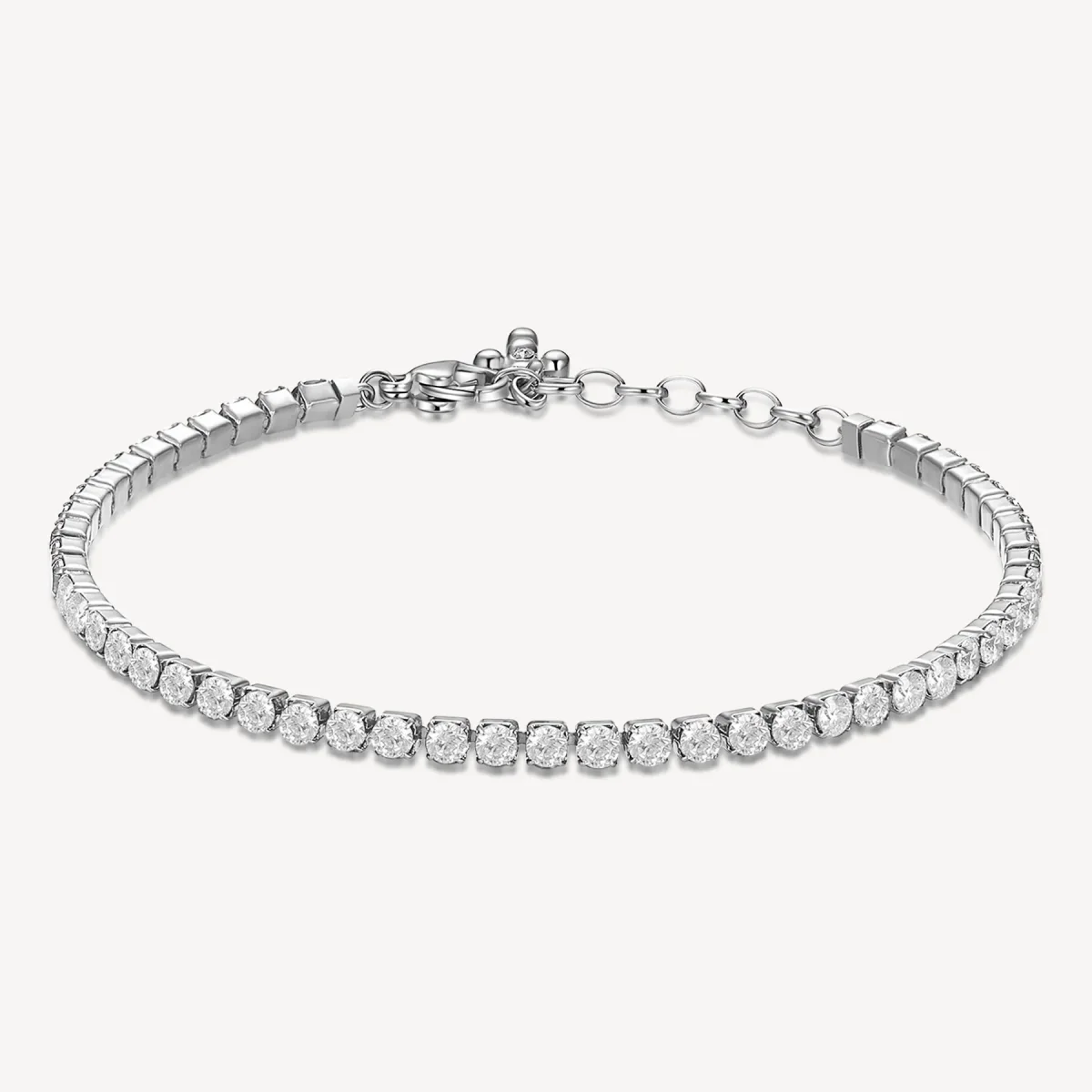 Brosway Bracciale Tennis Acciaio e Cubic Zirconia Simbolo Croce Collezione Desideri - BEI035 - immagine 3