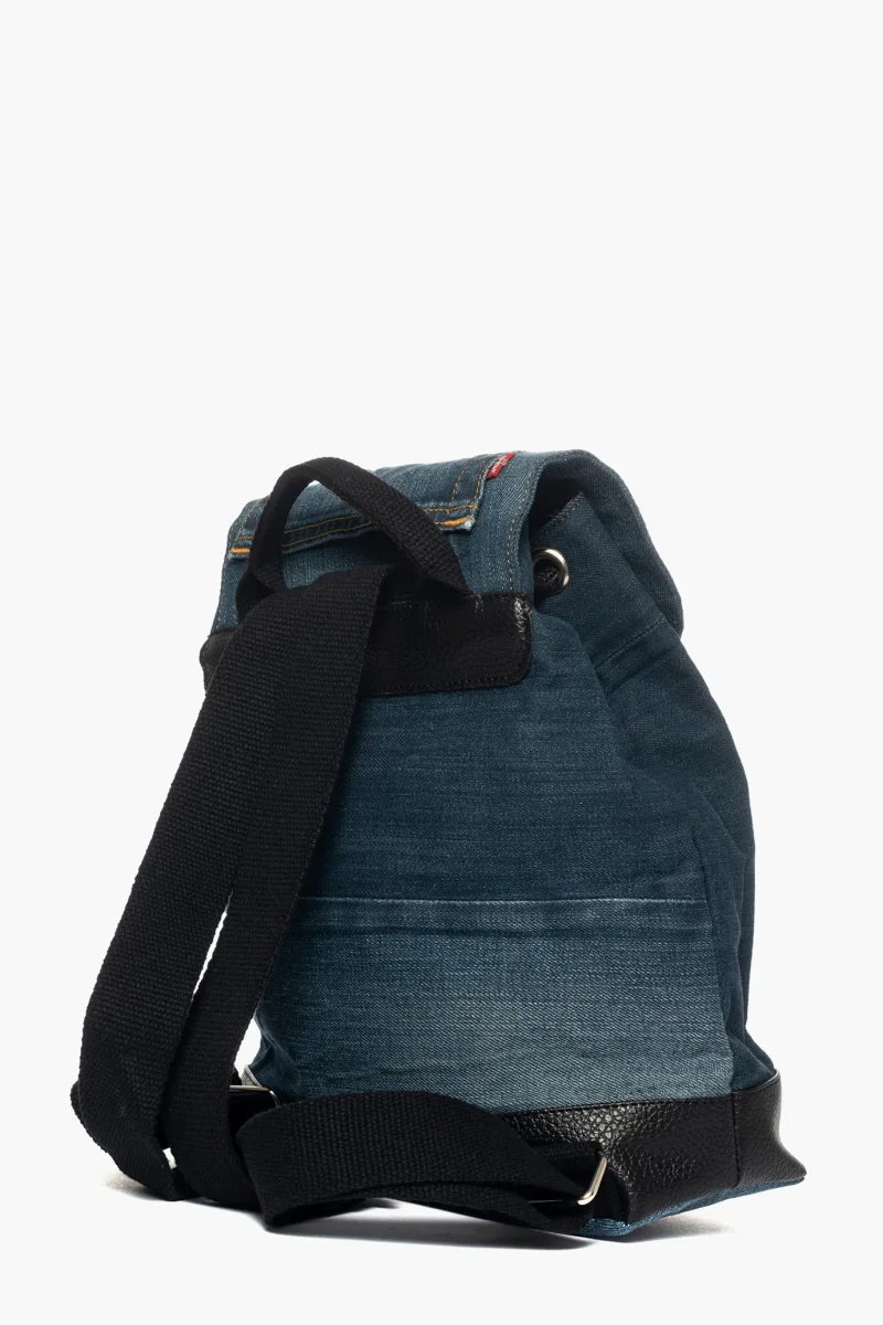 Zaino in jeans e nero Soj - immagine 4