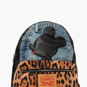 Zaino Mickey Mouse denim e animalier