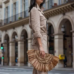 Borsa Clutch CLAUDILE Raffia