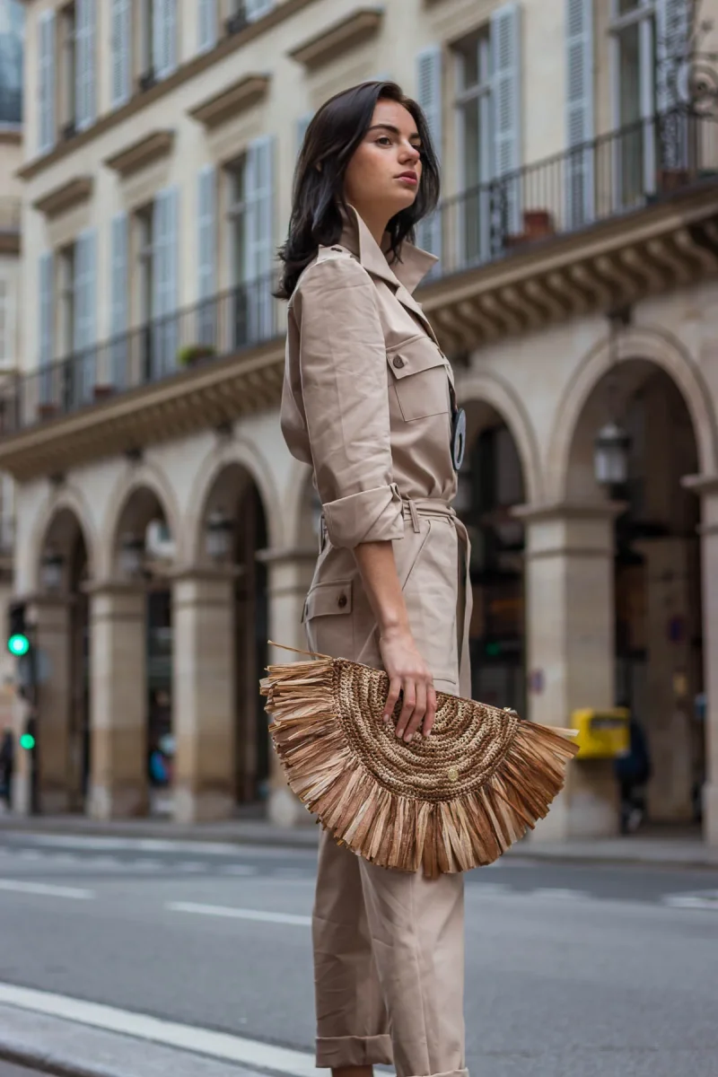 Borsa Clutch CLAUDILE Raffia