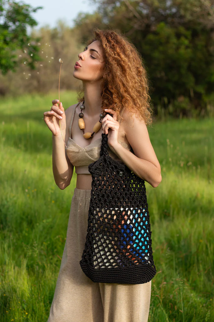 Borsa a rete PLANET nera - immagine 4