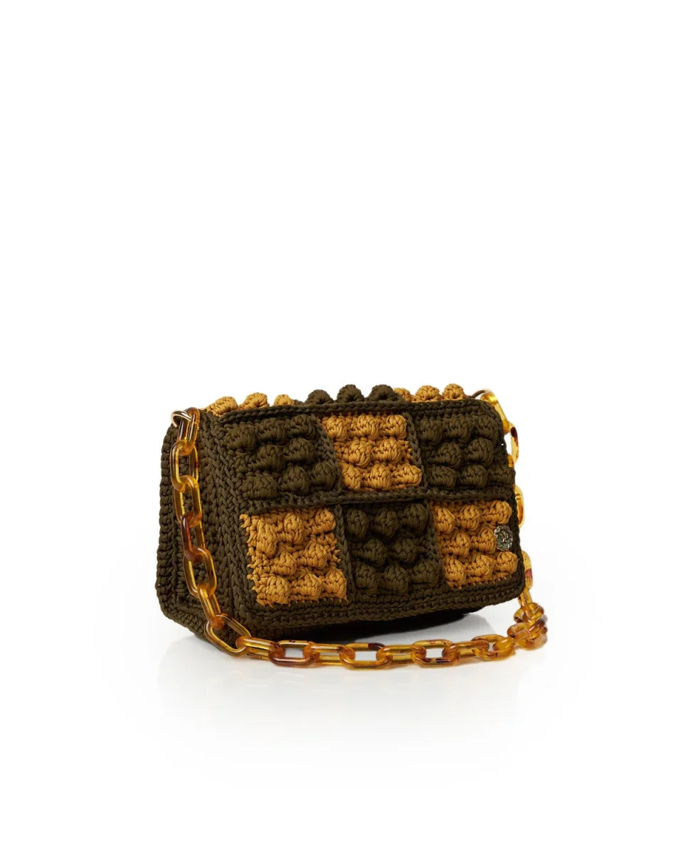 Borsa a spalla BARCELONA bicolore - immagine 3